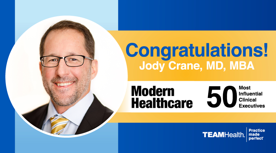 Dr. Jody Crane recognized by Modern Healthcare as one of the 50 Most